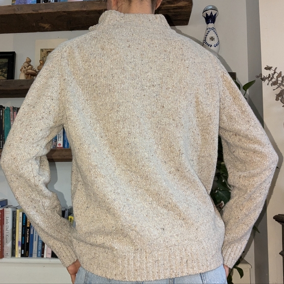 Italian 1/4 zip wool blend sweater - Picture 4 of 6